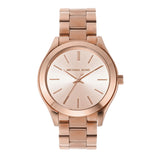  Shop Authentic Michael Kors Slim Runway Rose Gold Dial Rose Gold Steel Strap Watch for Women - MK3513 - Luxxuri