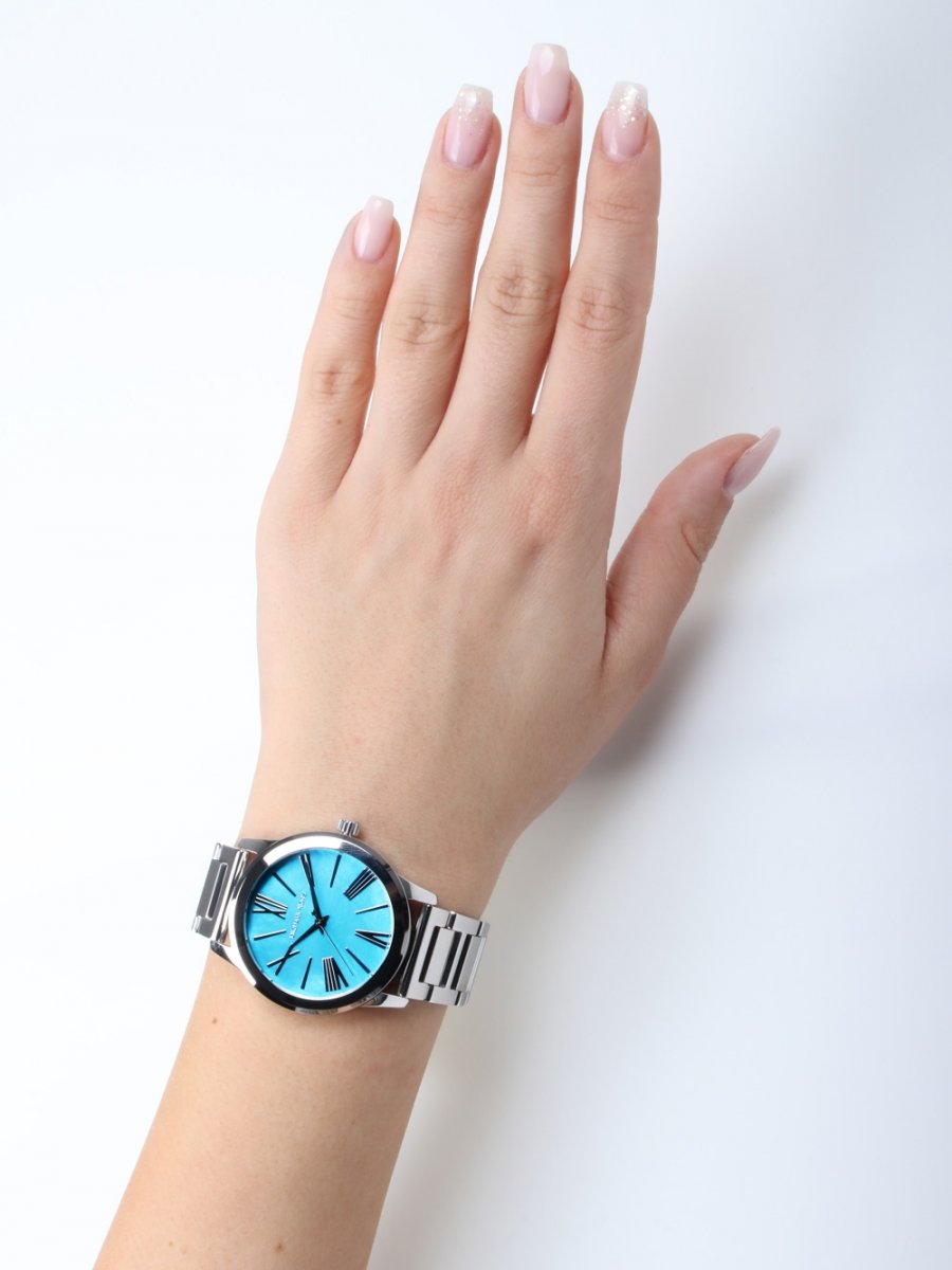  Shop Authentic Michael Kors Hartman Quartz Blue Dial Silver Steel Strap Watch For Women - MK3519 - Luxxuri