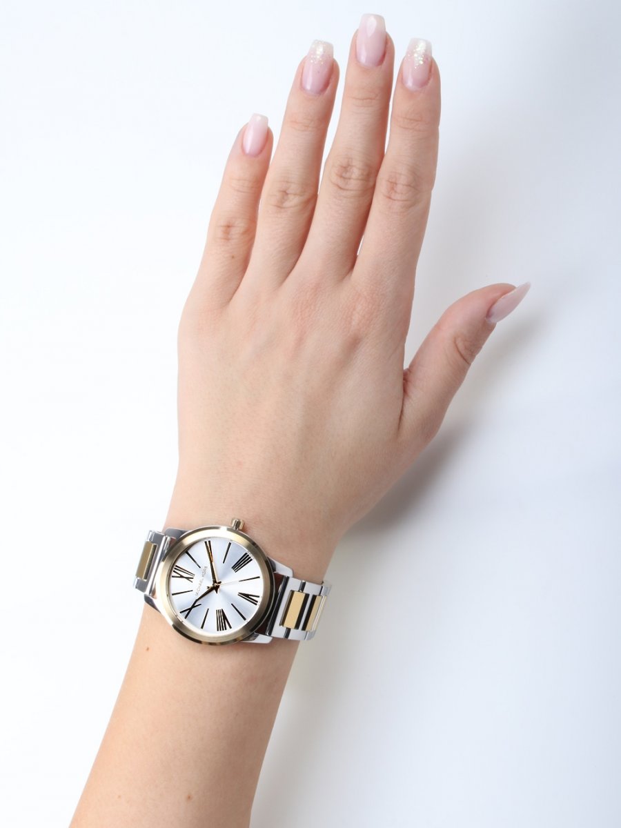  Shop Authentic Michael Kors Hartman Quartz White Dial Two Tone Steel Strap Watch For Women - MK3521 - Luxxuri