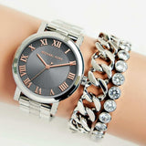  Shop Authentic Michael Kors Norie Grey Dial Silver Stainless Steel Strap Watch for Women - MK3559 - Luxxuri