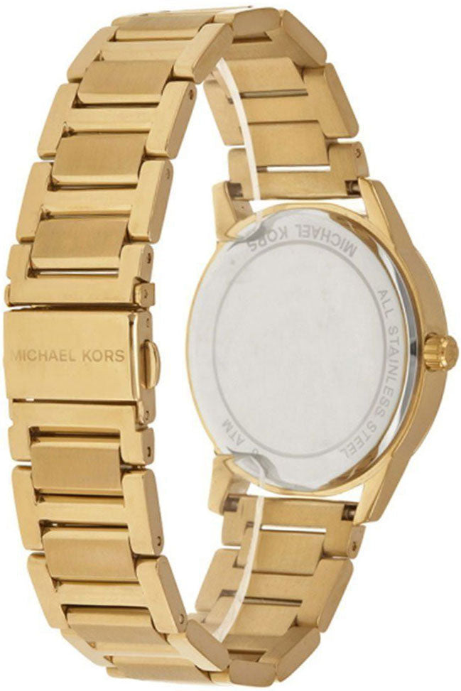  Shop Authentic Michael Kors Hartman Analog Quartz Black Dial Gold Steel Strap Watch For Women - MK3647 - Luxxuri