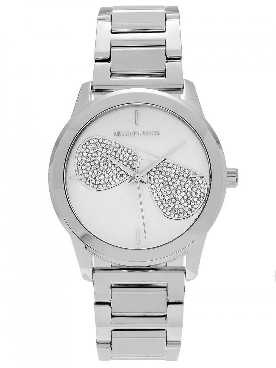 Michael Kors Harman Analog Silver Dial Silver Steel Strap Watch For Women - MK3672