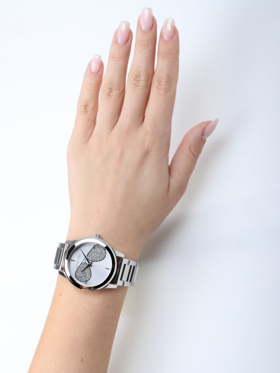  Shop Authentic Michael Kors Harman Analog Silver Dial Silver Steel Strap Watch For Women - MK3672 - Luxxuri