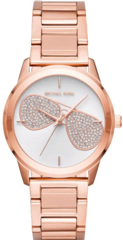  Shop Authentic Michael Kors Hartman Analog White Dial Rose Gold Steel Strap Watch For Women - MK3673 - Luxxuri