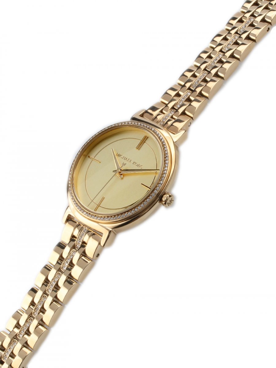  Shop Authentic Michael Kors Cinthia Quartz Gold Dial Gold Steel Strap Watch For Women - MK3681 - Luxxuri