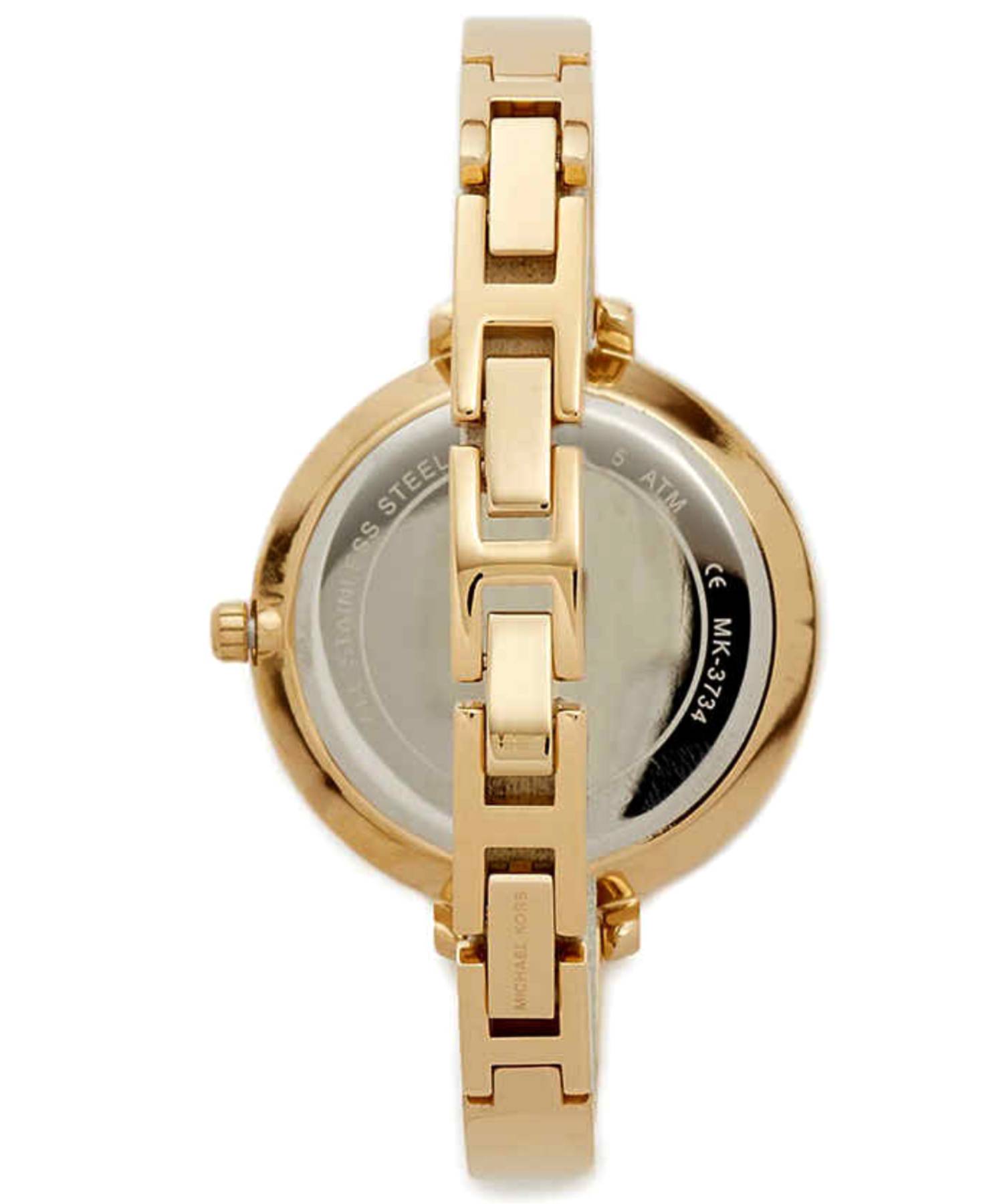  Shop Authentic Michael Kors Jaryn Quartz Gold Dial Gold Steel Strap Watch For Women - MK3734 - Luxxuri