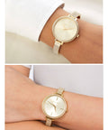  Shop Authentic Michael Kors Jaryn Quartz Gold Dial Gold Steel Strap Watch For Women - MK3784 - Luxxuri