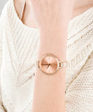 Shop Authentic Michael Kors Jaryn Quartz Rose Gold Dial Rose Gold Steel Strap Watch For Women - MK3785 - Luxxuri
