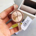  Shop Authentic Michael Kors Jaryn Quartz Rose Gold Dial Rose Gold Steel Strap Watch For Women - MK3785 - Luxxuri