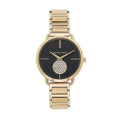  Shop Authentic Michael Kors Portia Black Dial Gold Steel Strap Watch for Women - MK3788 - Luxxuri