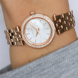  Shop Authentic Michael Kors Darci Analog Mother of Pearl Dial Rose Gold Steel Strap Watch For Women - MK3832 - Luxxuri