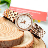  Shop Authentic Michael Kors Darci Analog Mother of Pearl Dial Rose Gold Steel Strap Watch For Women - MK3832 - Luxxuri