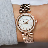  Shop Authentic Michael Kors Darci Analog Mother of Pearl Dial Rose Gold Steel Strap Watch For Women - MK3832 - Luxxuri