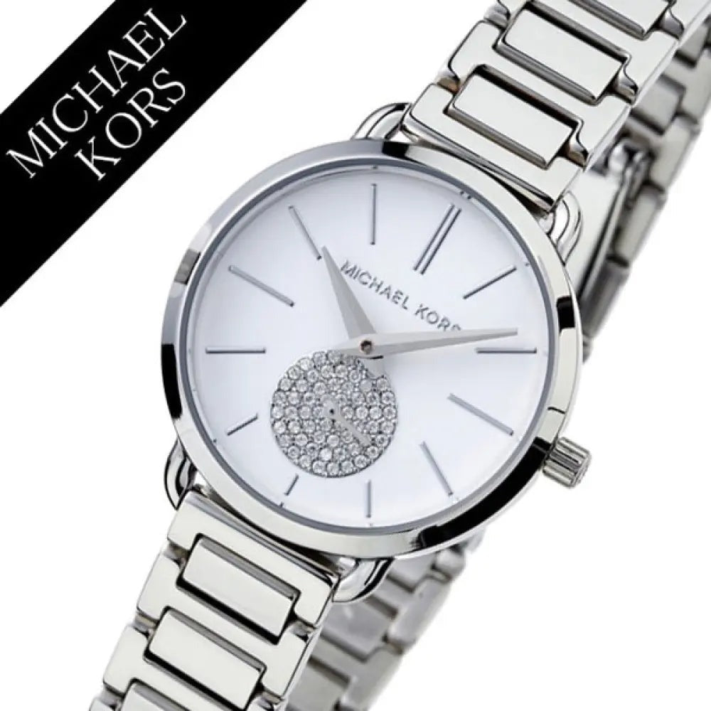  Shop Authentic Michael Kors Portia Quartz Silver Dial Silver Steel Strap Watch For Women - MK3837 - Luxxuri