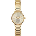  Shop Authentic Michael Kors Portia Quartz Gold Dial Gold Steel Strap Watch For Women - MK3838 - Luxxuri