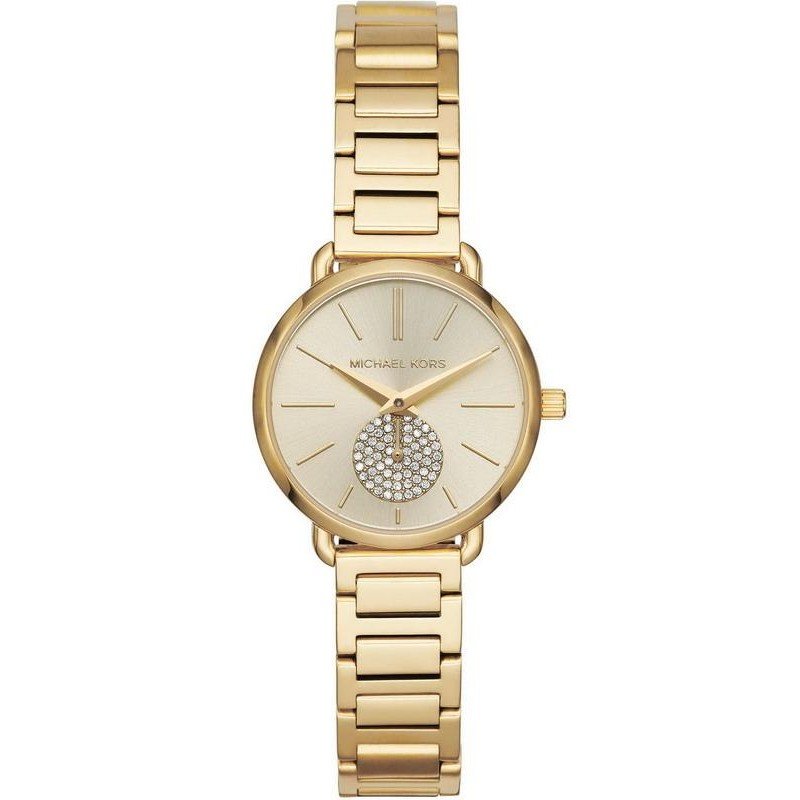 Shop Authentic Michael Kors Portia Quartz Gold Dial Gold Steel Strap Watch For Women - MK3838 - Luxxuri