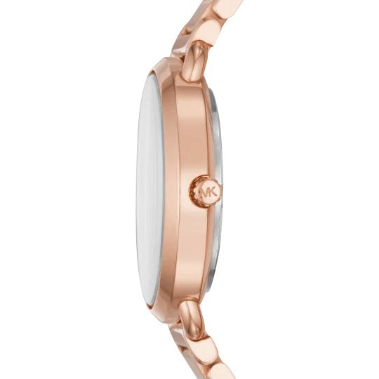  Shop Authentic Michael Kors Portia Analog Quartz Rose Gold Dial Rose Gold Steel Strap Watch For Women - MK3839 - Luxxuri
