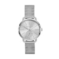  Shop Authentic Michael Kors Portia Silver Dial Silver Mesh Bracelet Watch for Women - MK3843 - Luxxuri