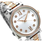  Shop Authentic Michael Kors Sophie Chronograph Silver Dial Two Tone Steel Strap Watch For Women - MK3880 - Luxxuri