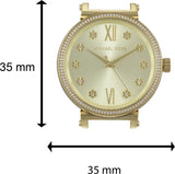  Shop Authentic Michael Kors Sofie Quartz Gold Dial Gold Steel Strap Watch For Women - MK3881 - Luxxuri
