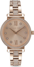  Shop Authentic Michael Kors Sofie Quartz Rose Gold Dial Rose Gold Steel Strap Watch For Women - MK3882 - Luxxuri