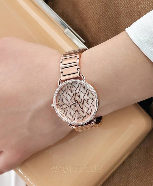  Shop Authentic Michael Kors Portia Quartz Silver Dial Rose Gold Steel Strap Watch For Women - MK3887 - Luxxuri