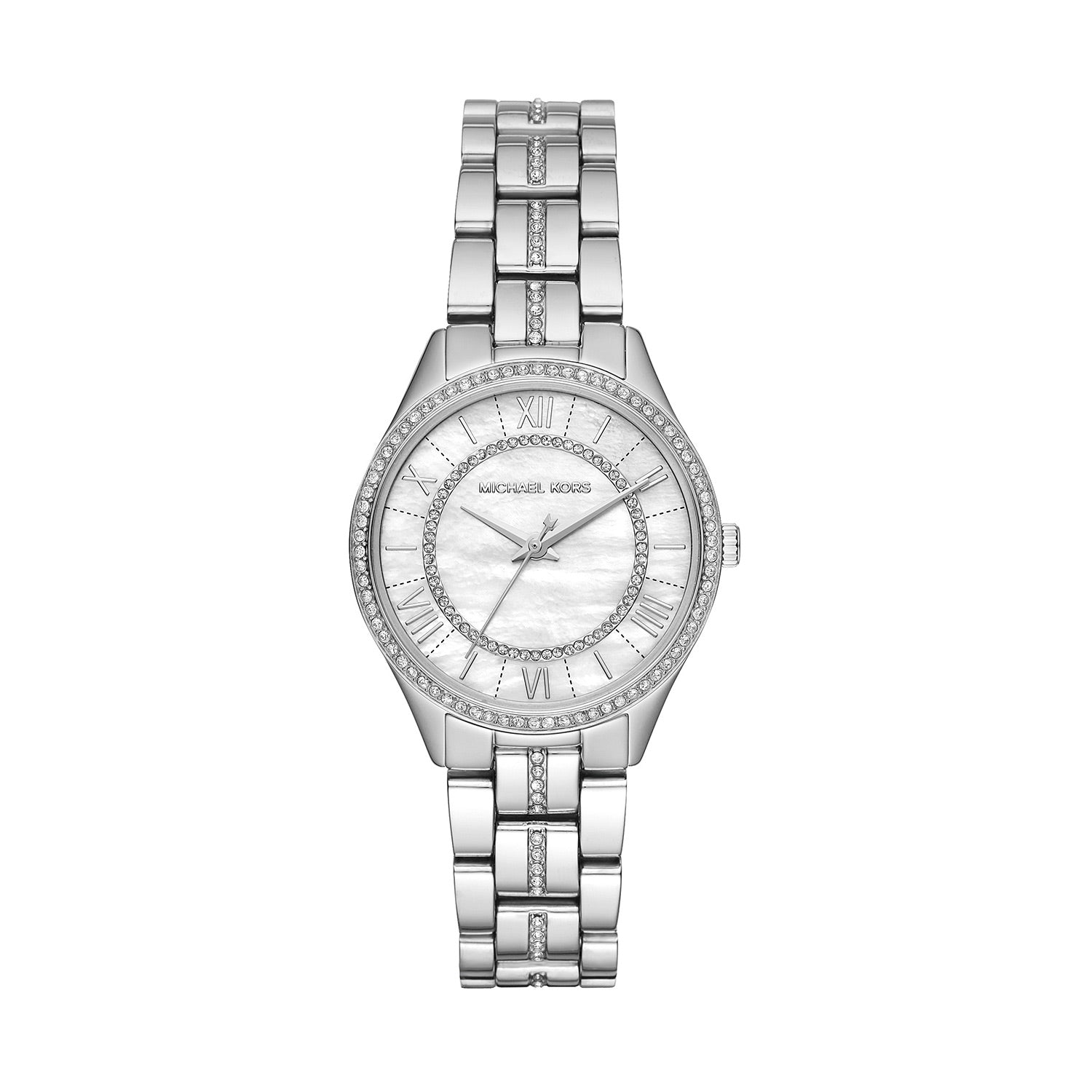  Shop Authentic Michael Kors Lauryn Mother of Pearl Dial Silver Steel Strap Watch for Women - MK3900 - Luxxuri