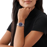  Shop Authentic Michael Kors Lauryn Quartz Blue Dial Two Tone Steel Strap Watch For Women - MK3929 - Luxxuri