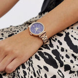  Shop Authentic Michael Kors Sofie Analog Quartz Blue Dial Rose Gold Steel Strap Watch For Women - MK3971 - Luxxuri