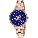  Shop Authentic Michael Kors Sofie Analog Quartz Blue Dial Rose Gold Steel Strap Watch For Women - MK3971 - Luxxuri