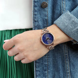  Shop Authentic Michael Kors Sofie Analog Quartz Blue Dial Rose Gold Steel Strap Watch For Women - MK3971 - Luxxuri