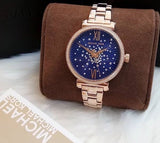  Shop Authentic Michael Kors Sofie Analog Quartz Blue Dial Rose Gold Steel Strap Watch For Women - MK3971 - Luxxuri