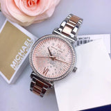  Shop Authentic Michael Kors Sofie Quartz Rose Gold Dial Two Tone Steel Strap Watch For Women - MK3972 - Luxxuri