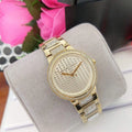  Shop Authentic Michael Kors Gabbi Crystals Gold Dial Gold Steel Strap Watch For Women - MK3985 - Luxxuri
