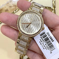  Shop Authentic Michael Kors Gabbi Crystals Gold Dial Gold Steel Strap Watch For Women - MK3985 - Luxxuri