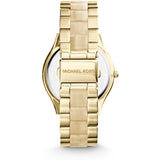  Shop Authentic Michael Kors Slim Runway Gold Dial Two Tone Gold Strap Watch for Women - MK4285 - Luxxuri