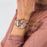  Shop Authentic Michael Kors Slim Runway Rose Gold Dial Two Tone Steel Strap Watch for Women - MK4294 - Luxxuri
