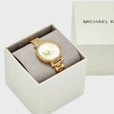  Shop Authentic Michael Kors Sofie Quartz Gold Dial Gold Steel Strap Watch For Women - MK4334 - Luxxuri
