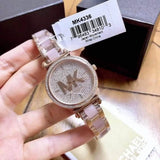  Shop Authentic Michael Kors Sofie Quartz Crystals Crystals Rose Gold Dial Rose Gold Steel Strap Watch For Women - MK4336 - Luxxuri