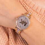  Shop Authentic Michael Kors Sofie Quartz Crystals Crystals Rose Gold Dial Rose Gold Steel Strap Watch For Women - MK4336 - Luxxuri