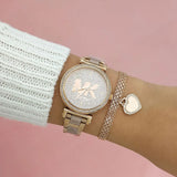  Shop Authentic Michael Kors Sofie Quartz Crystals Crystals Rose Gold Dial Rose Gold Steel Strap Watch For Women - MK4336 - Luxxuri