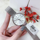 Shop Authentic Michael Kors Pyper Quartz White Dial Silver Mesh Strap Watch for Women - MK4338 - Luxxuri