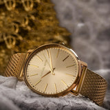  Shop Authentic Michael Kors Pyper Quartz Gold Dial Gold Mesh Strap Watch For Women - MK4339 - Luxxuri