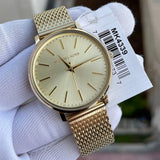 Shop Authentic Michael Kors Pyper Quartz Gold Dial Gold Mesh Strap Watch For Women - MK4339 - Luxxuri