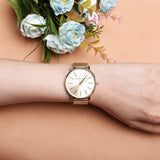  Shop Authentic Michael Kors Pyper Quartz Gold Dial Gold Mesh Strap Watch For Women - MK4339 - Luxxuri
