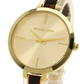  Shop Authentic Michael Kors Jaryn Quartz Gold Dial Two Tone Steel Strap Watch for Women - MK4341 - Luxxuri