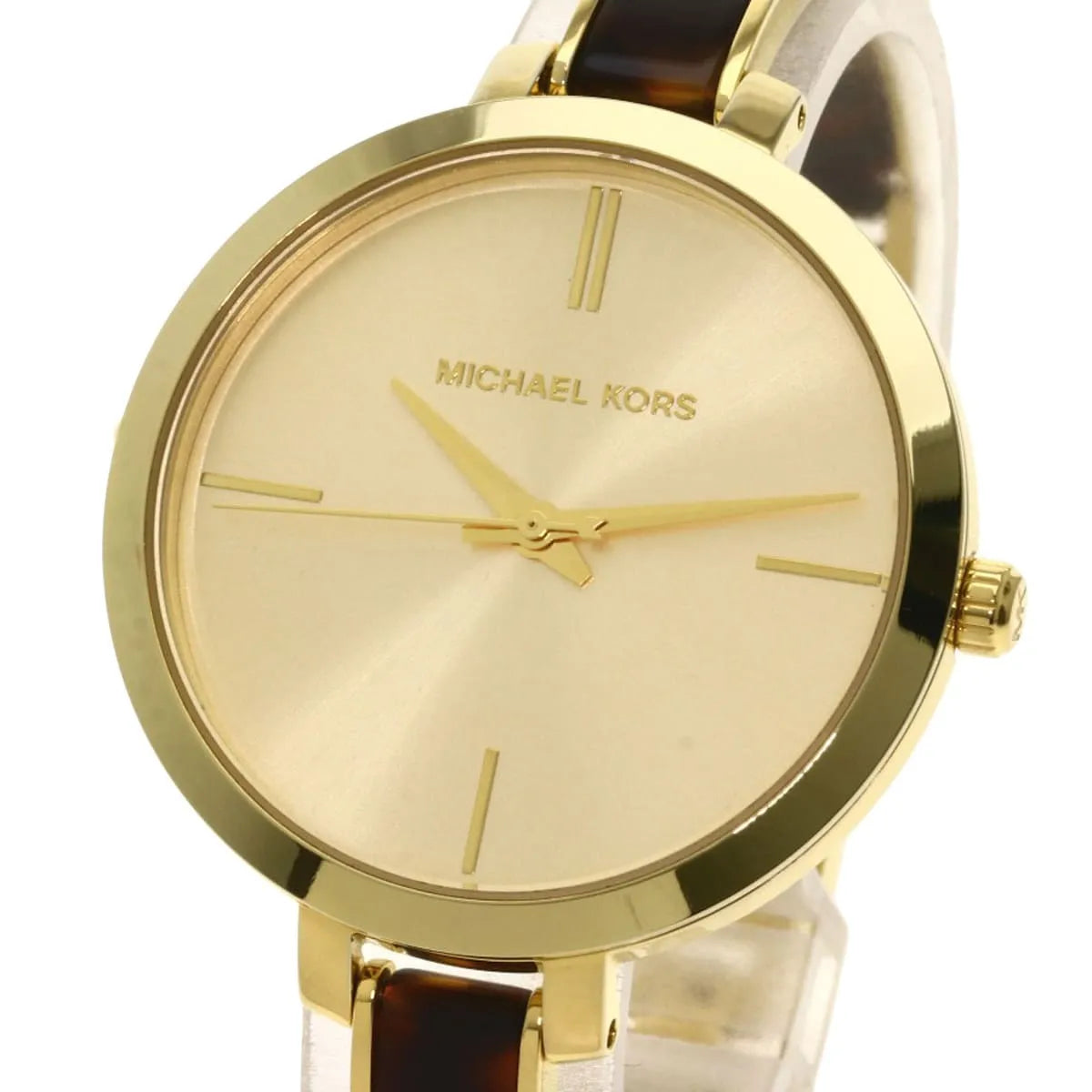  Shop Authentic Michael Kors Jaryn Quartz Gold Dial Two Tone Steel Strap Watch for Women - MK4341 - Luxxuri