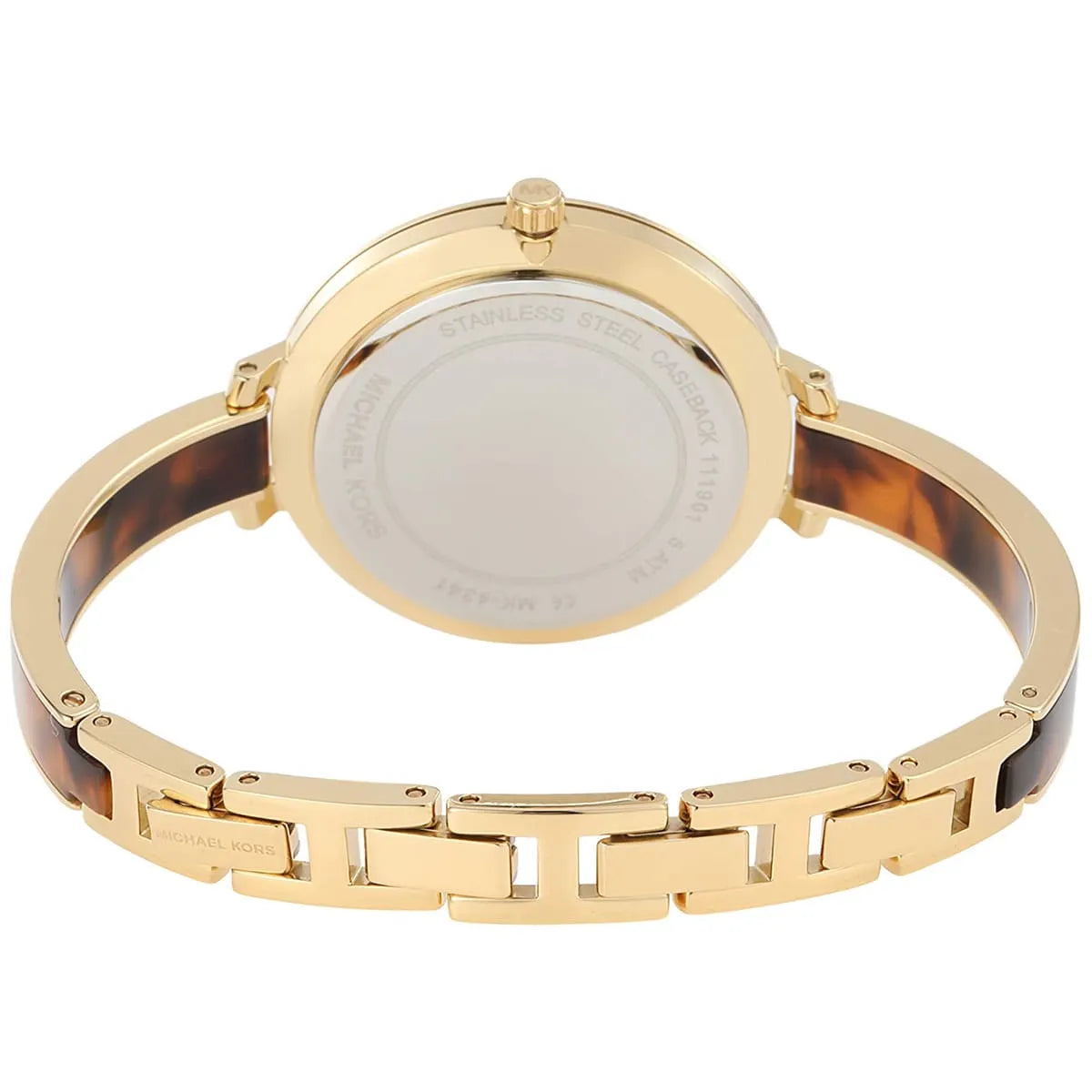  Shop Authentic Michael Kors Jaryn Quartz Gold Dial Two Tone Steel Strap Watch for Women - MK4341 - Luxxuri