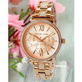 Shop Authentic Michael Kors Sofie Quartz Rose Gold Dial Rose Gold Steel Strap Watch For Women - MK4354 - Luxxuri
