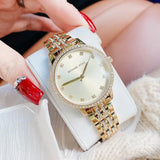  Shop Authentic Michael Kors Melissa Quartz Gold Dial Gold Steel Strap Watch for Women - MK4368 - Luxxuri
